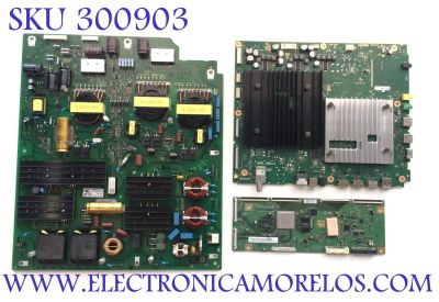 KIT DE TARJETAS PARA SMART TV SONY / MAIN A-5026-193-A / 1-010-522-31 / FUENTE 1-010-552-11 / APS-438 (CH) / 6871L-6385G / 6870C-0848E / 6385G / PANEL YDBO065UTG01 / MODELO XR-65A90J / XR65A90J